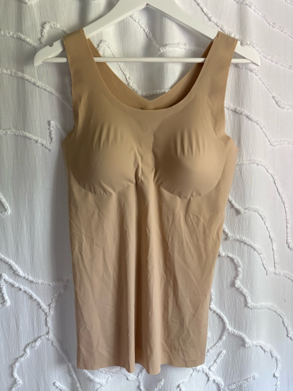 Bali Shapewear Smoothing Tank Camisole Nude Beige XL